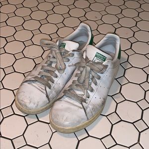 Adidas Stan Smith 8.5 white/green sneaker